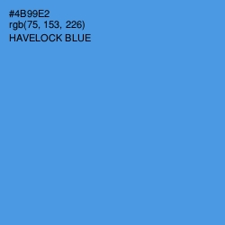 #4B99E2 - Havelock Blue Color Image